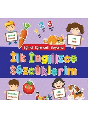 Eğitici Eğlenceli Boyama - İlk İngilizce Sözcüklerim - Bıcırık Yayınları