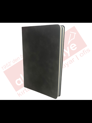 Victorias Journals 15x21 Duo Esnek Kap.vegan Deri Çizgili Defter 192 Sf. Füme 125-2030