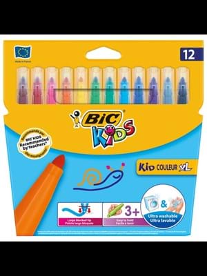 Bic Kids Keçeli Kalem Yıkanabilir Jumbo 12"li
