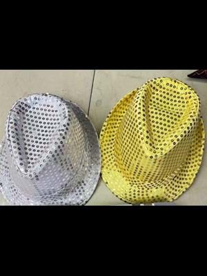 Nedi Kumaş Fötr Şapka Payetli Altın S1526g