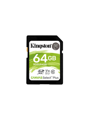 Kingston Sds2-64 Gb Sdxc Canvas Select Plus 100r C10 Sd Hafıza Kartı