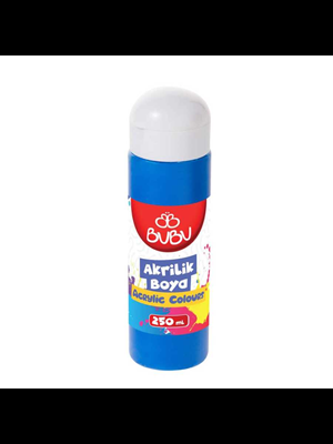Bubu 250 Ml Akrilik Boya Mavi Akr004