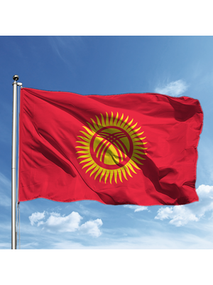 Alsancak 70x105 Raşel Yabancı Devlet Bayrağı Kırgızistan