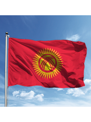 Alsancak 70x105 Raşel Yabancı Devlet Bayrağı Kırgızistan