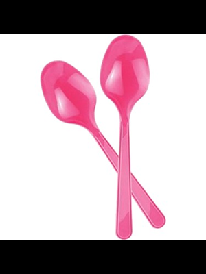 Nedi Plastik Kaşık 25"li Şeker Pembe (fuşya) 70519\74367