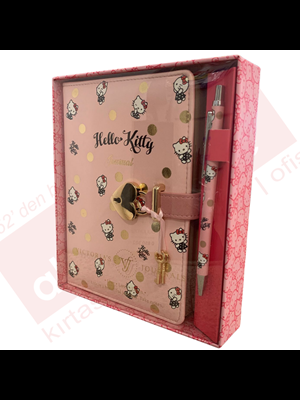 Victorias Journals 13x18 Hello Kitty Hush Hush Kilitli Çiz.defter 160yp+tük.kalem 525-1961