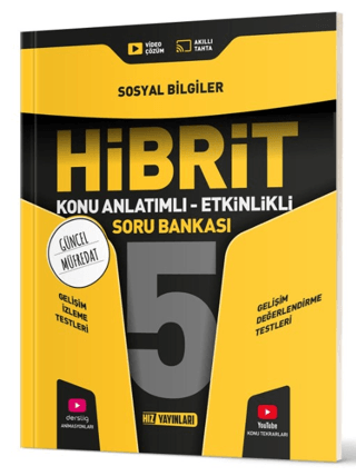 HIZ YAY.-5.SINIF SOSYAL BİLGİLER HİBRİT KONU ANLATIMLI ETKİNLİKLİ SORU BANKASI 2526