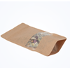 Doypack 18x29 Kraft Pencereli Kilitli Kese