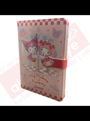 Victorias Journals 13x18 My Melody ve Kuromi Çizgili Mıknatıslı Günlük 224 Sayfa 525-2026