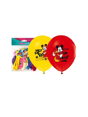 Balonevi Lisanslı Mickey Mouse Baskılı Balon 8"li 7931