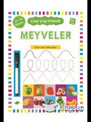 Çizgi Çizgi Etkinlik - Meyveler- Kukla Yayınları