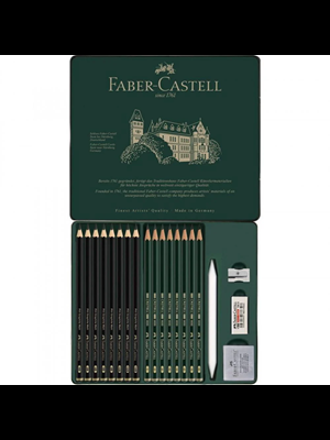 Faber Castell 9000 & Pitt Graphite Matt Dereceli Kalem Seti 20 Li 115224