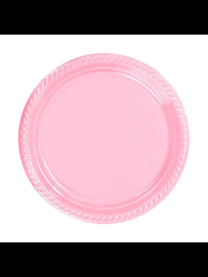 Nedi 22 Cm Yuvarlak Plastik Tabak 20 Li Pembe 98064