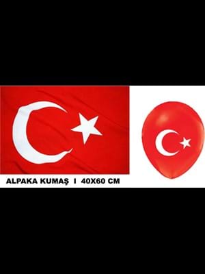 Kale 40x60 Alpaka Türk Bayrağı