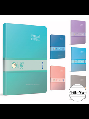 Gıpta Thebook Pastels 17x24 Sert Kapak İp Dikişli Defter Kareli 160 Yp 3049