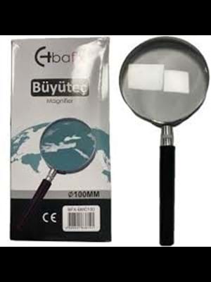 BAFİX 100 MM BÜYÜTEÇ CAM METAL ÇERÇEVE BFX-BMC100