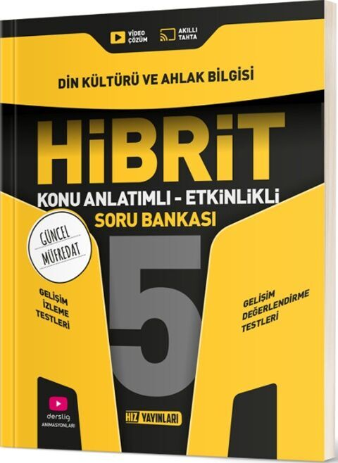 HIZ YAY.-5.SINIF DİN K. VE AHLAK BİL. HİBRİT KONU ANLATIMLI ETKİNLİKLİ SORU BANKASI 2526