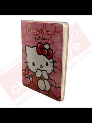 Victorias Journals A6 Hello Kitty Çizgili Günlük 128 Sayfa 525-2007