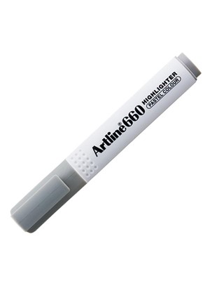 Artline Kesik Uç Fosforlu Kalem Pastel Grey Ek-660n