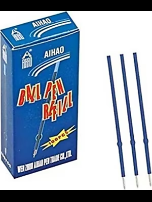 Aihao Metal Tükenmez Kalem Yedeği (refil) Mavi Pk-m001