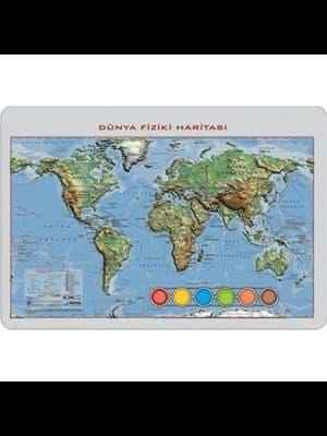 Gürbüz 35x50 Kabartmalı Dünya Fiziki Harita