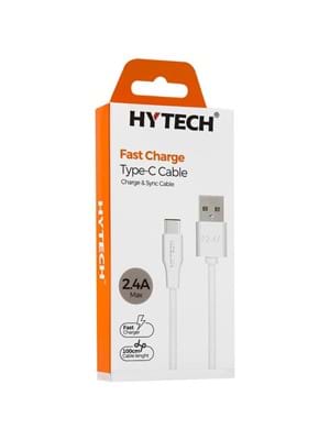 Hytech Hy-x106 2mt 2.4a Type-c Beyaz Şarj Kablosu