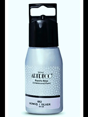 Artdeco 50 Ml Metalik Boyutlu Boya Gümüş 682