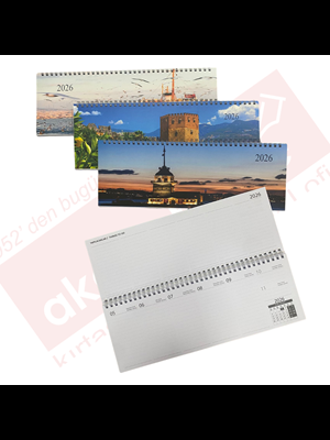 Lizy 12x33 Spiralli Haftalık Masa Takvimi Manzara Serisi Tkv-ms2 (2026)