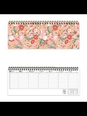 Keskin Color 12x33.5 Cm Aj-65 Spiralli Haftalık Masa Ajandası Çiçek 600140-99 (2026)