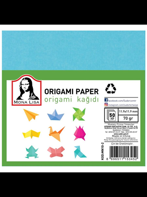 Mona Lisa 90x90 Mm 70 Gr Origami Kağıdı 50 Yp Mn10-1
