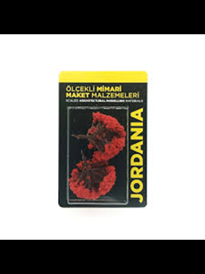 Jordania 1\100 8 Cm Ağaç Kırmızı 2"li Jeo3p-t302080g