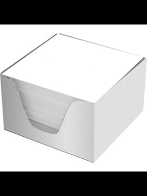 Aka 7.5x7.5 Cm Küp Blok Beyaz