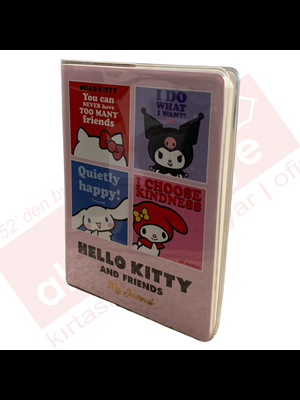 Victorias Journals A6 Hello Kitty And Friends Çizgili Günlük 128 Sayfa 525-2008