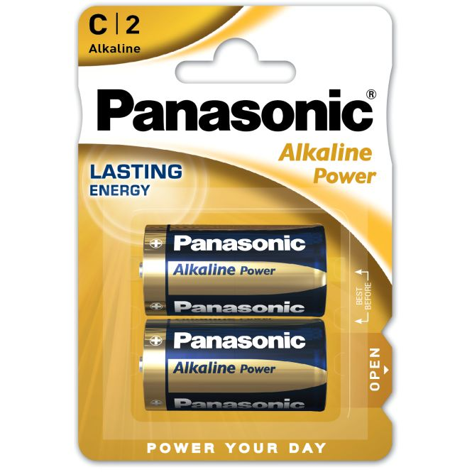 PANASONIC C 1.5V ALKALİN POWER ORTA PİL 2"Lİ LR14 