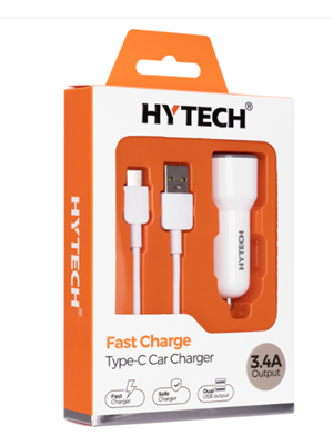 Hytech Hy-x46 3.4a Hızlı Şarj Iphone Type-c Kablolu Araç Çakmaklık