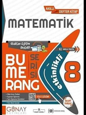 Günay Yay.- 8.sınıf Bumerang Matematik Akıllı Defter Kitap 2324