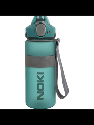 Noki 750 Ml Tritan Auto Kapak Soft Touch Silikon Bantlı Askılı Matara Yeşil T-0121-160