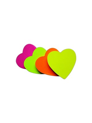 Notix 70x70 Mm Neon Kalp Yapışkanlı Kağıt M.renkler N-n-k-fp
