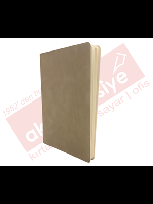 Victorias Journals 15x21 Duo Esnek Kap.vegan Deri Çizgili Defter 192 Sf. Bej 125-2035