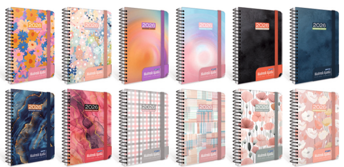 GIPTA 17X24 SPİRALLİ HAFTALIK AKADEMİK AJANDA 460-SHK (EYLÜL 2025-OCAK 2027)