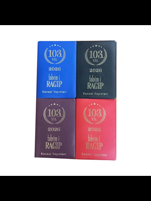 Kanaat Ragıp Cep Takvimi 2026