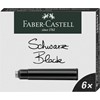 Faber Castell Dolmakalem Kartuşu Siyah 6"lı 185507
