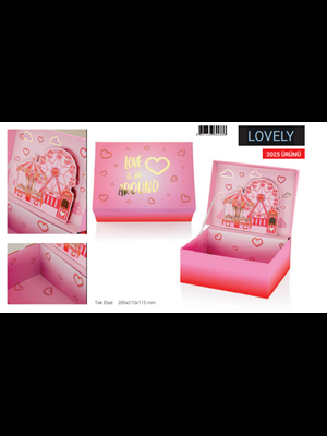 Gıpta Lovely 3d Dikdörtgen Hediye Kutusu Bx2886-1