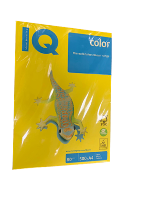 Iq Color A4 80 Gr Renkli Kağıt Hardal Sarı 500 Lü Ne1320