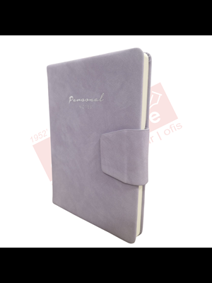 Victorias Journals 14x20 Mıknatıslı Çizgili Defter Lila 96 Yp 124-1125