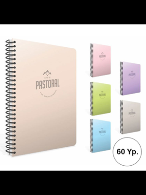 Gıpta Pastoral A4 Pp Kapak Spiralli Defter Çizgisiz 60 Yp 6431