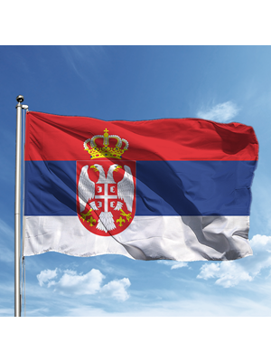 Alsancak 50x75 Raşel Yabancı Devlet Bayrağı Sırbistan