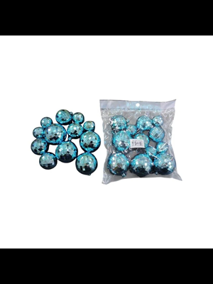 Nedi Yılbaşı Disko Topu 2-2.5-3-4 Cm Mavi 12"li 13540