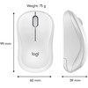 Logitech 910-006511 M221 Beyaz Sessiz Kablosuz Mouse
