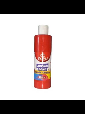 Bubu 250 Ml Akrilik Boya Kırmızı Akr007